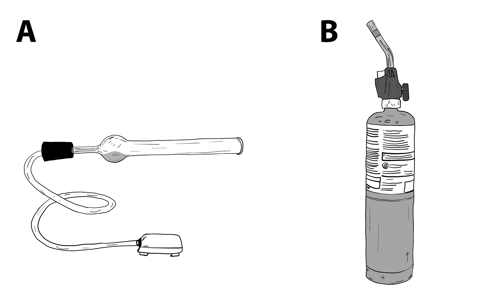 Materials used to achieve a coating of ammonium chloride crystals on a fossil specimen